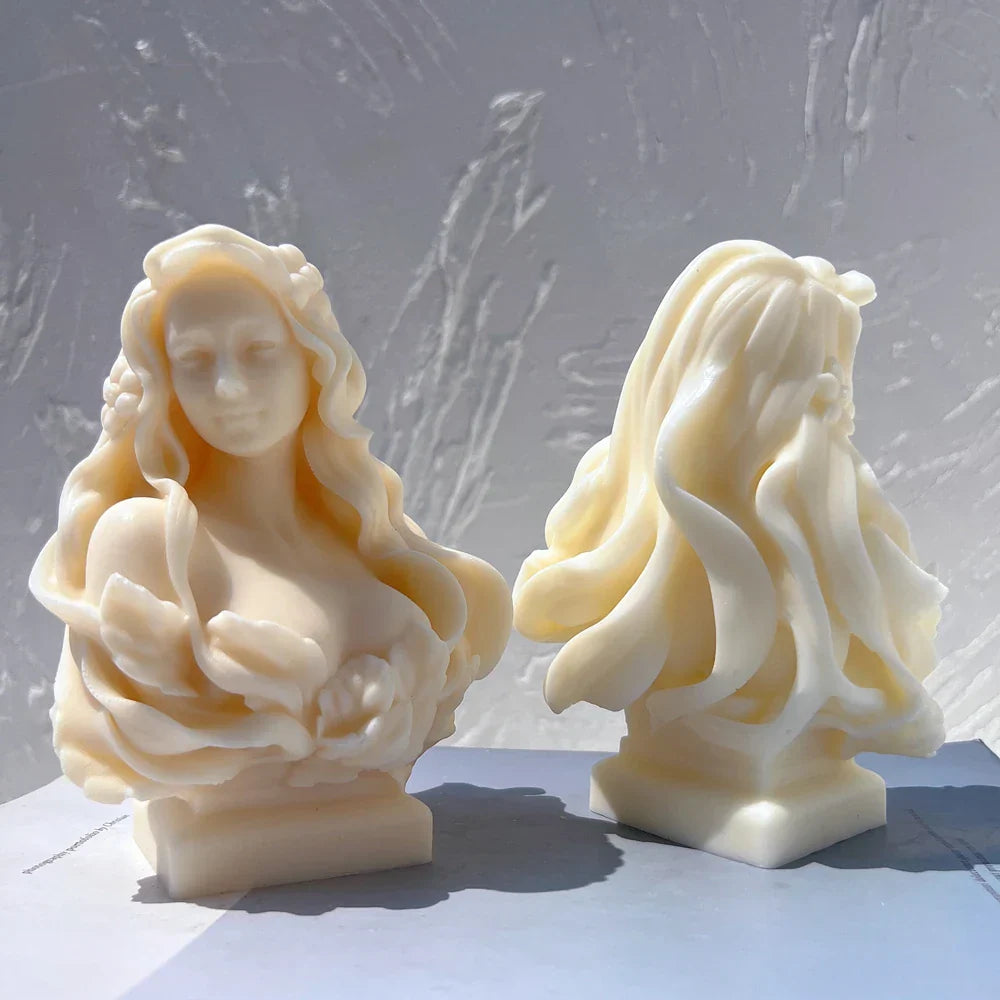 Curls & Flames Candle Silicone Mould