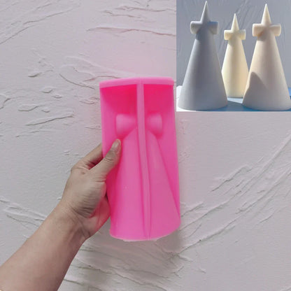 Geometric Cross Shaped Silicone Candle Mould