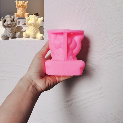 Cute Squirrel Silicone Candle Mould