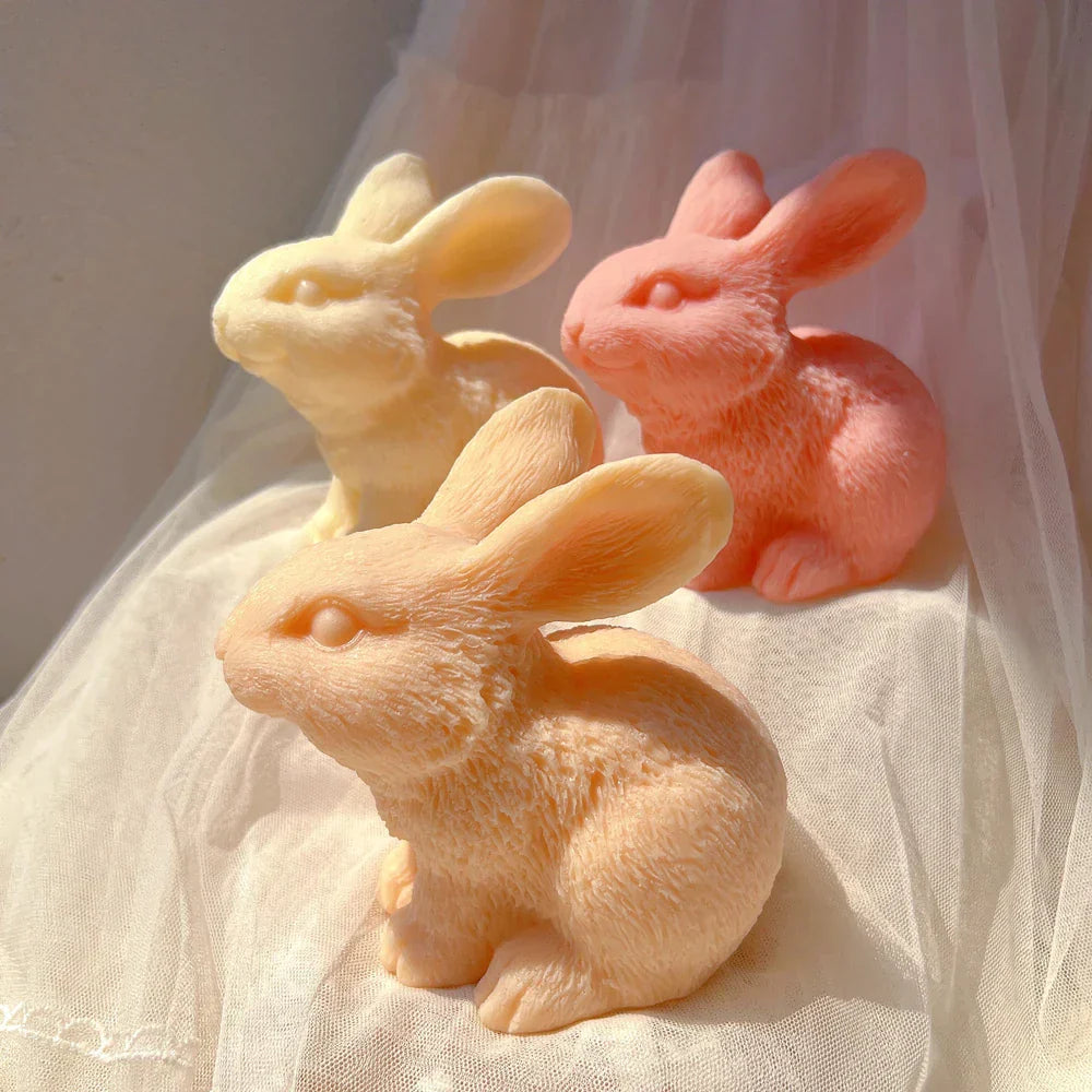 Cute Bunny Silicone Candle Mould