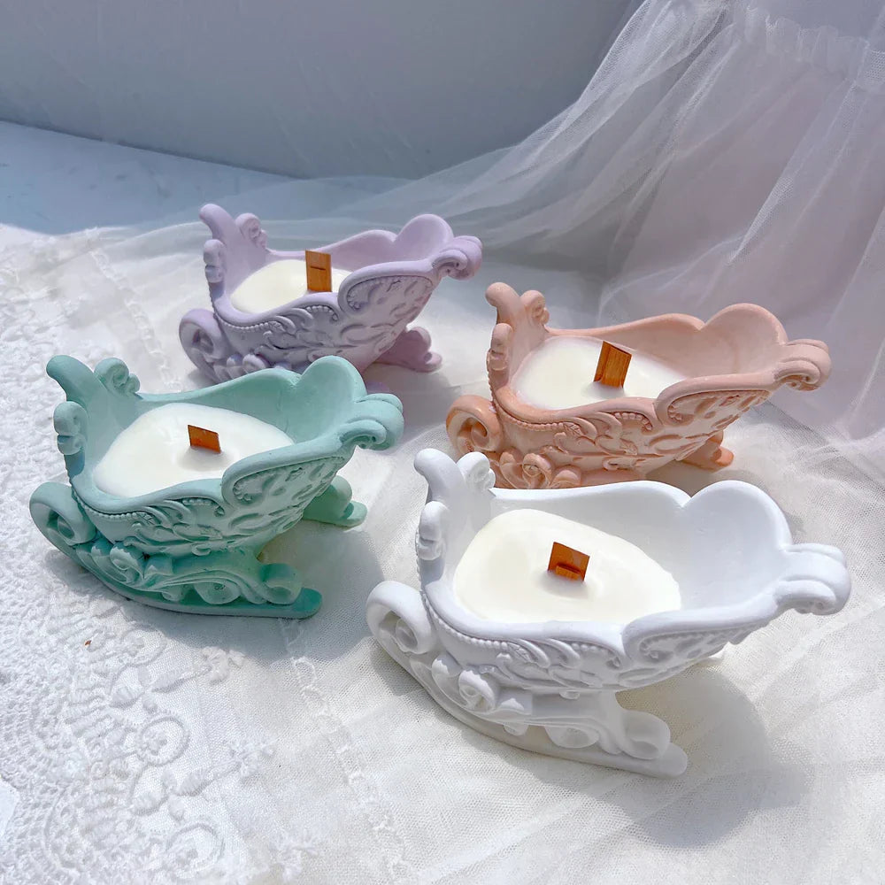 Christmas Sleigh Silicone Candle Vessel Mould