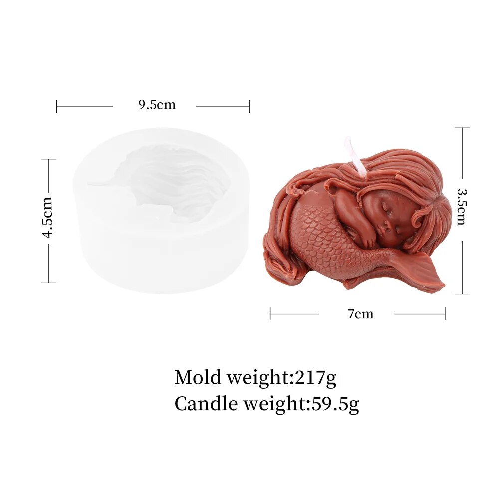 Mermaid Candle Mould