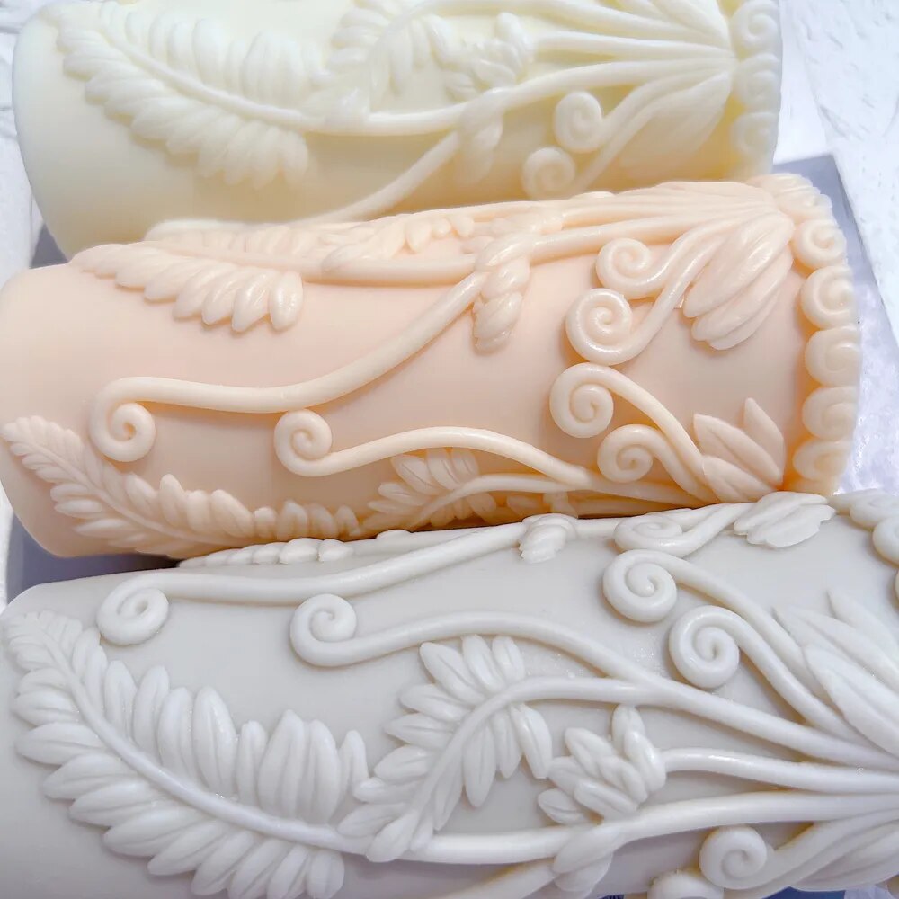 Fern Pillar Candle Mould