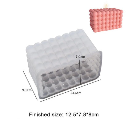 Multi Size Bubble Cube Candle Mould