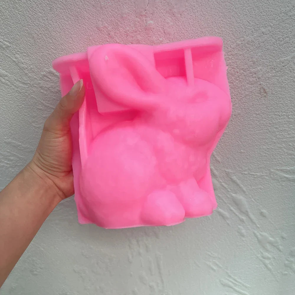 Cute Bunny Silicone Candle Mould