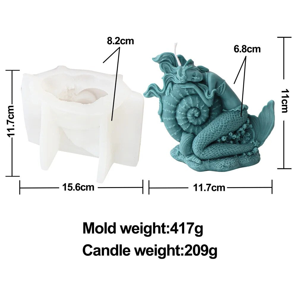 Mermaid Candle Mould