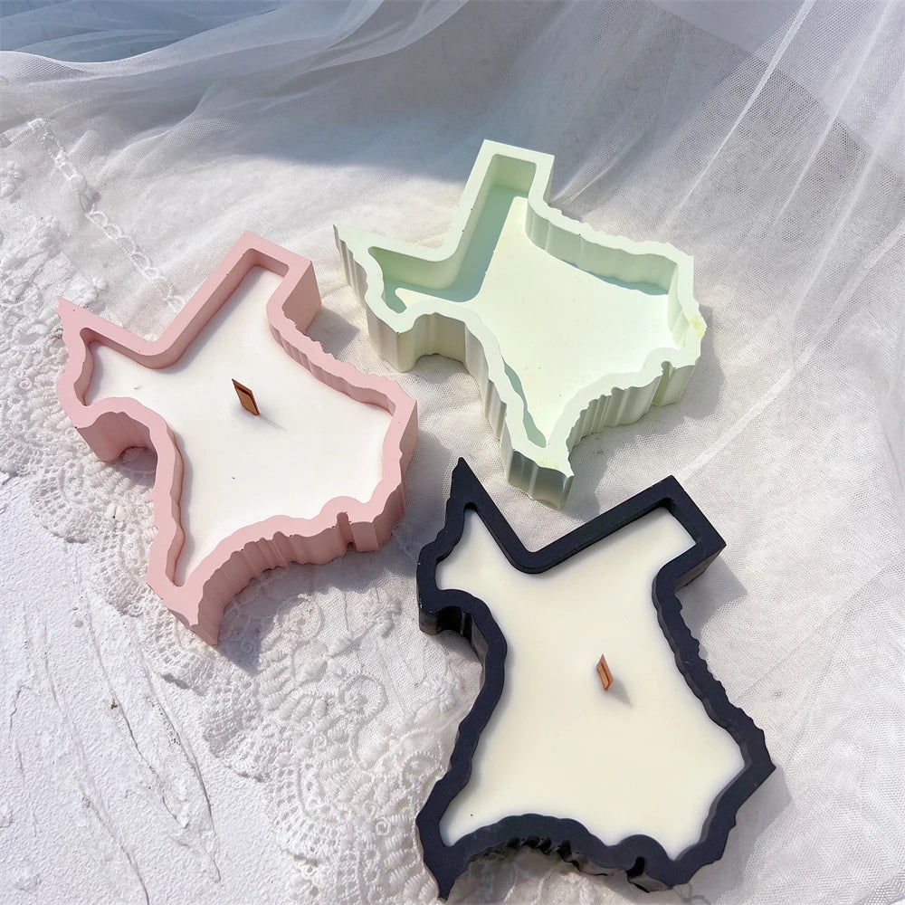 Map Candle Holder Silicone Mould