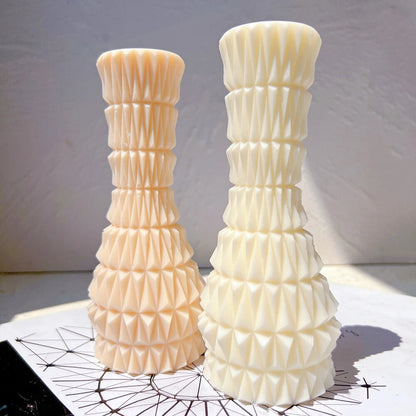 Diamond Vase Pillar Candle Mould