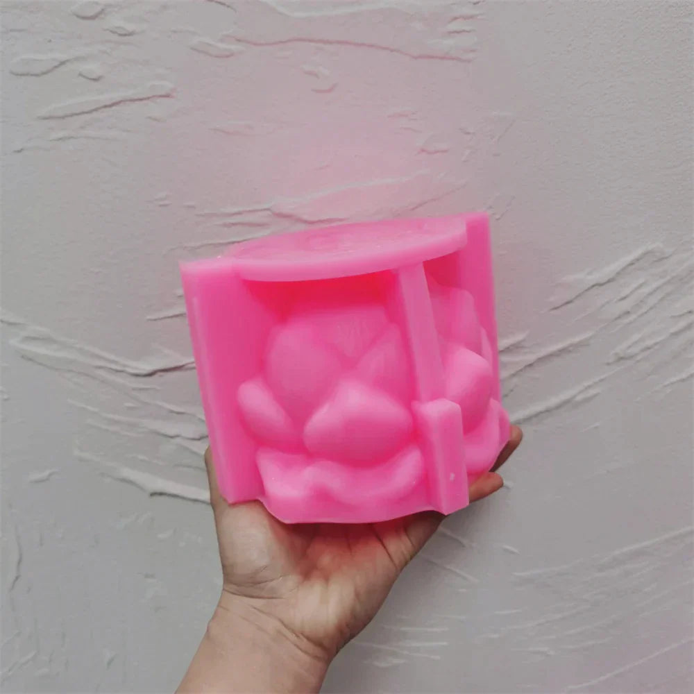 Lotus Bloom Flower Candle Moulds