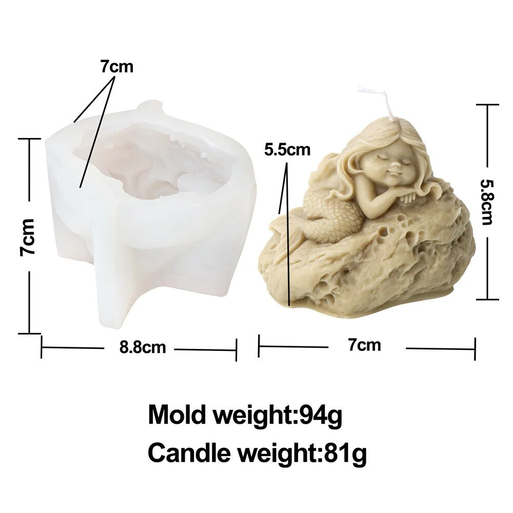 Mermaid Candle Mould