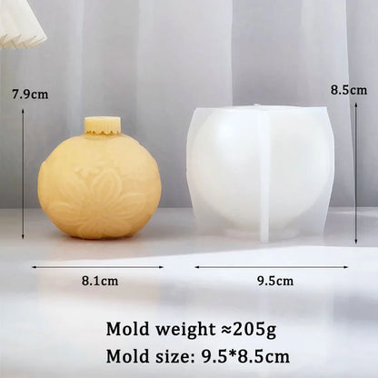 Christmas Ball Candle Silicone Mould
