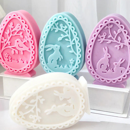 Easter Rabbit Silicone Candle Moulds