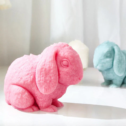 American Fuzzy Lop Rabbit Silicone Candle Mould