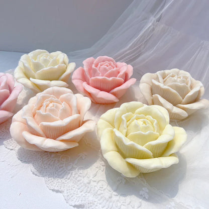 Big Size Rose Shaped Candle Mould