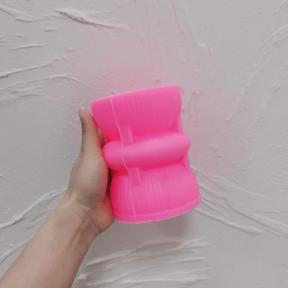 Twist Ribbed Twirl Pillar Candle Mould