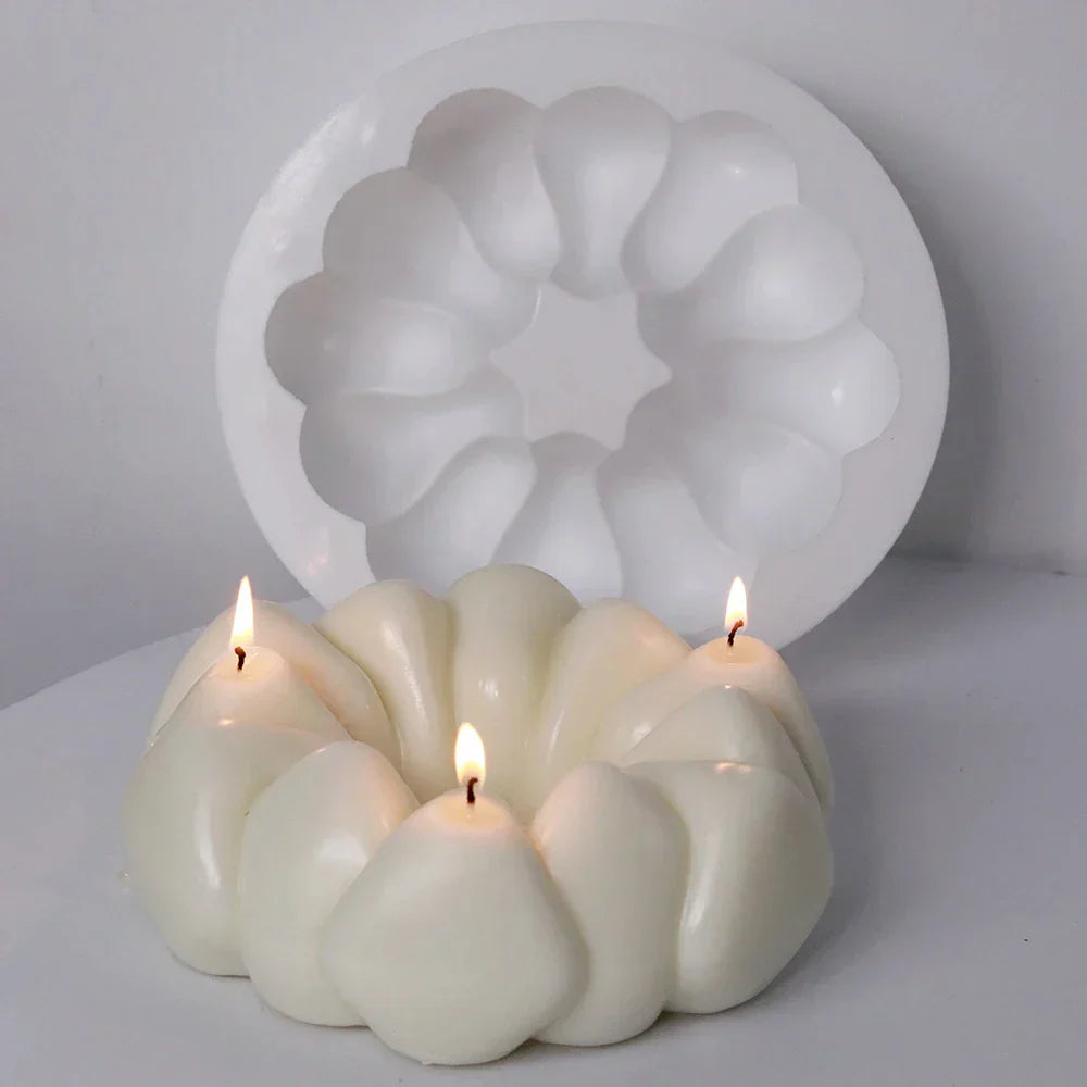 Stone Stack Donut Candle Mould
