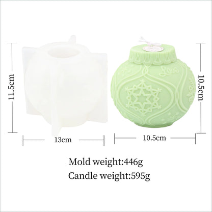 Christmas Bauble Candle Mould