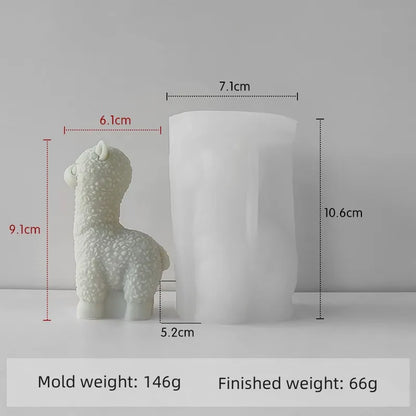 Alpaca Candle Mould Silicone
