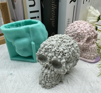 Skull of Skulls Silicone Candle Mould