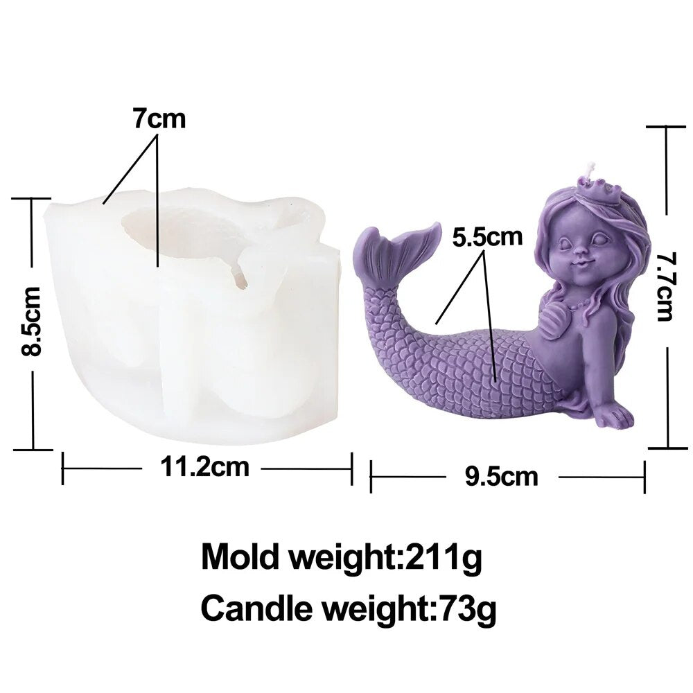 Mermaid Candle Mould