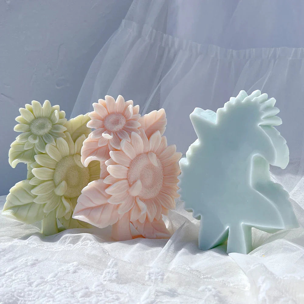 Sunflower Bouquet Silicone Candle Mould