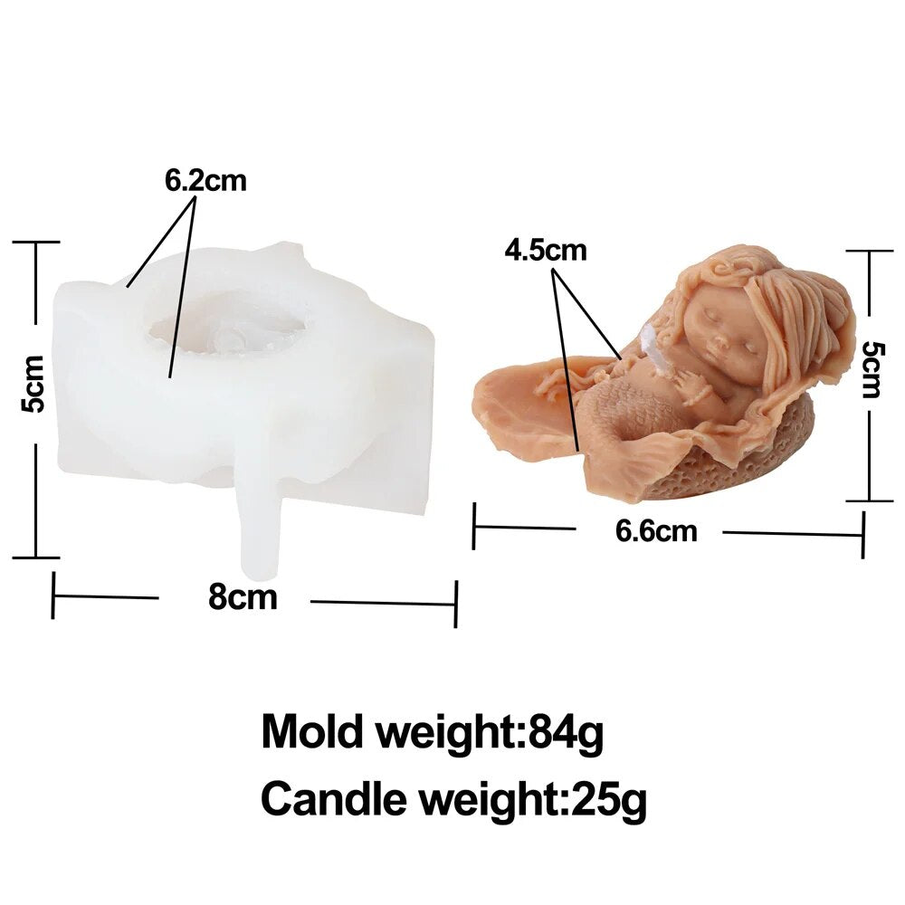 Mermaid Candle Mould