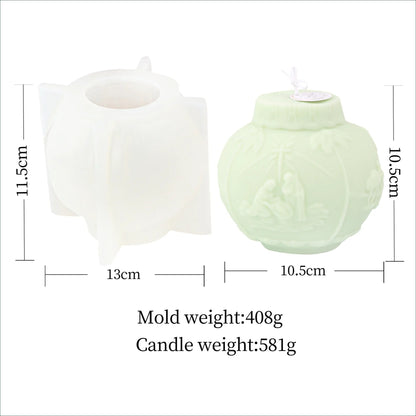 Christmas Bauble Candle Mould