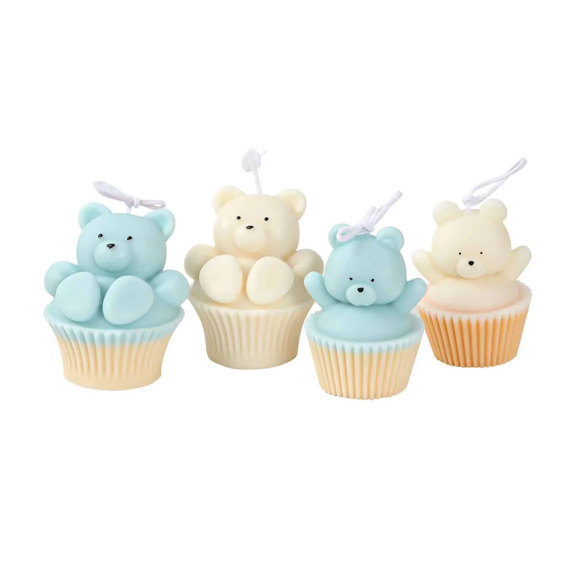 Cupcake Bear Silicone Candle Mould