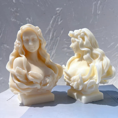 Curls & Flames Candle Silicone Mould