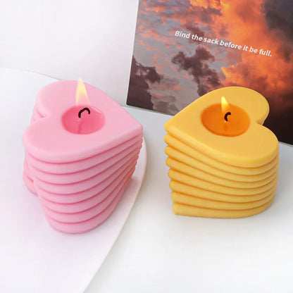 DIY Love Candlestick Silicone Mould