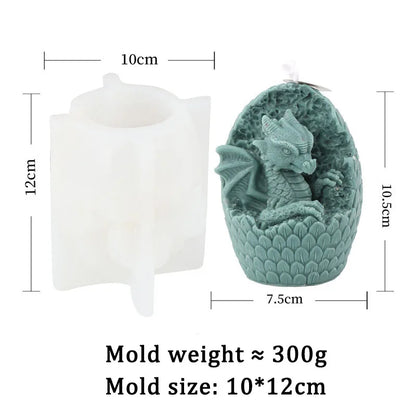 Dragon Egg Candle Silicone Mould