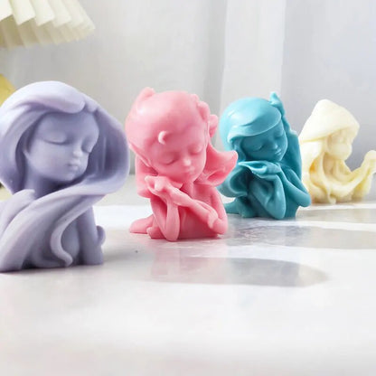 Cute Cartoon Girls Candle Mould