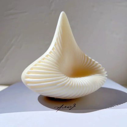 Geometric Pyramid Ribbed Candle Silicone Mould
