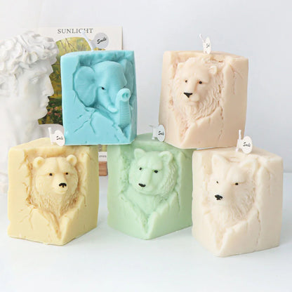 Animal Portrait Candle Silicone Mould