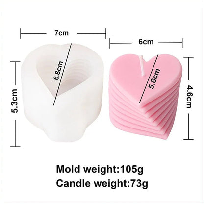 DIY Love Candlestick Silicone Mould