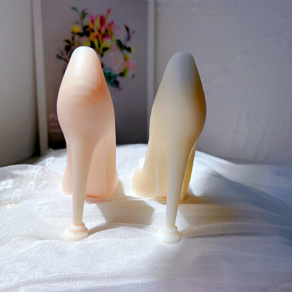Lady High Heel Shoes Candle Mould