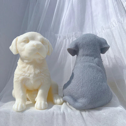 Labrador Puppy Dog Candle Mould