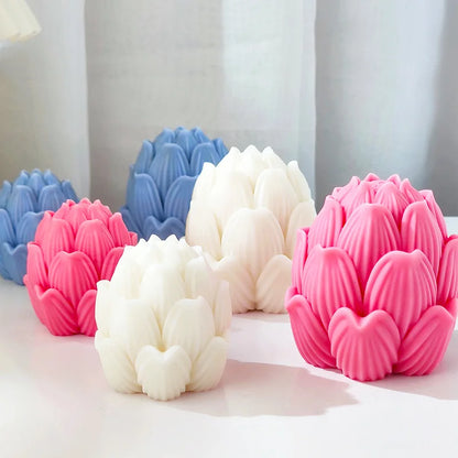 Buddhism Lotus Flower Candle Mould