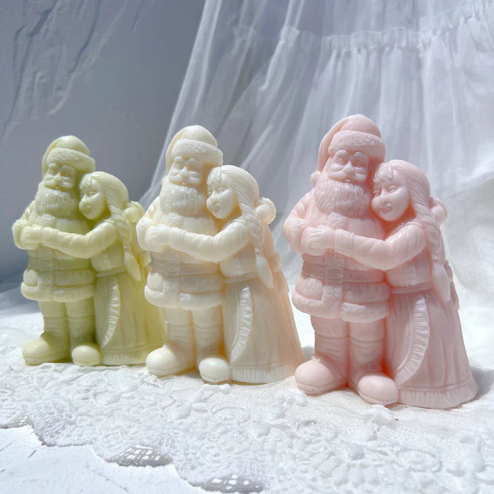 Mr. and Mrs. Santa Candle Mould