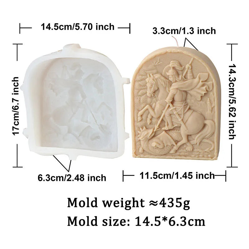 Jesus Enthronement Silicone Mould for Candle Making