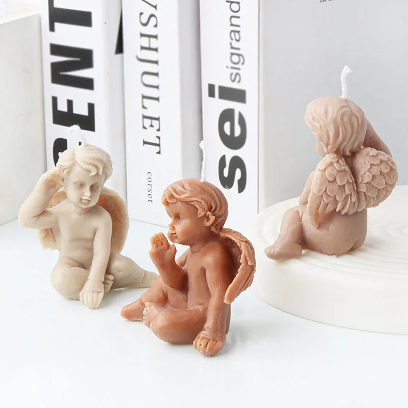 Cute Angel Theme Silicone Candle Mould
