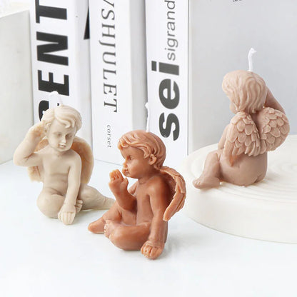 Cute Angel Theme Silicone Candle Mould