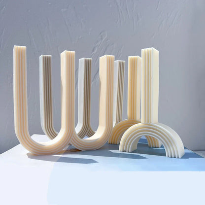 W and Y Shape Silicone Candle Mould