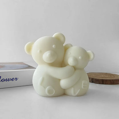 3D Love Bear Aroma Candle Silicone Mould