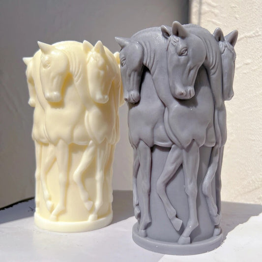 Horse Herd Candle Mould