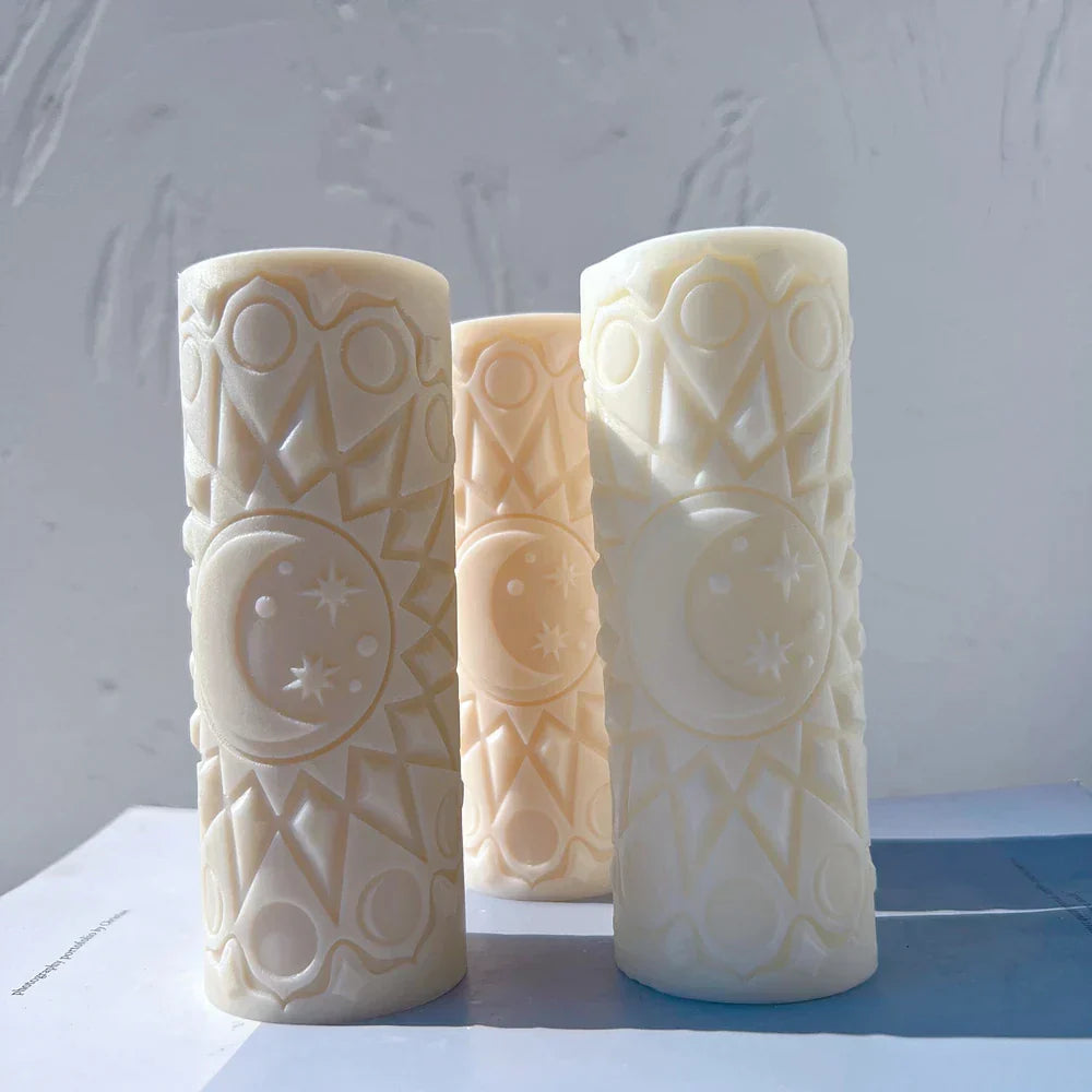 Moon Mandala Silicone Candle Mould