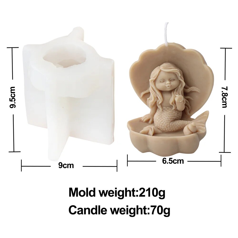 Mermaid Candle Mould