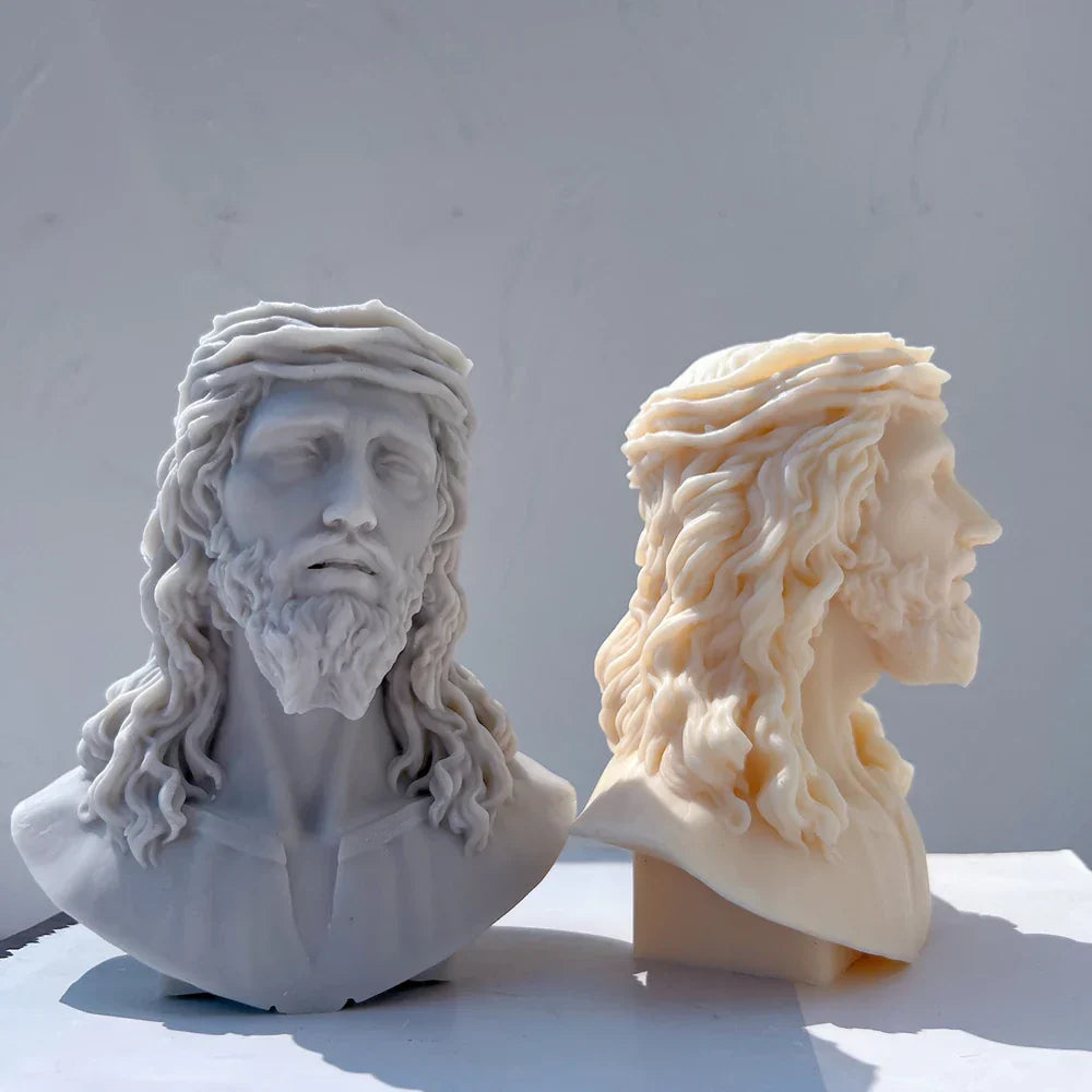 Unique Bust Sculpture Jesus Statue Silicone Mould