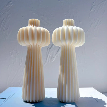 Roman Cylindrical Pillar Silicone Candle Mould