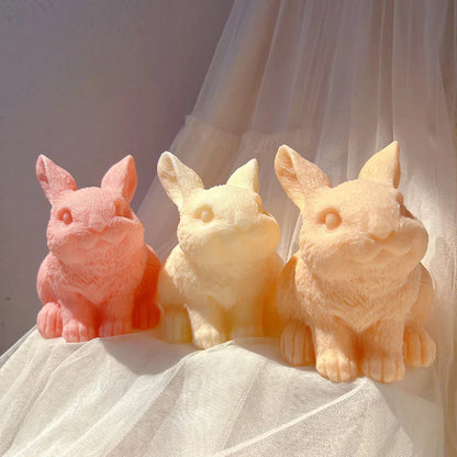 Cute Bunny Silicone Candle Mould